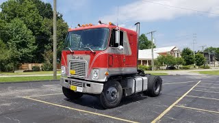 Driving  Shifting 8v71 318 Straight Pipe Detroit Diesel 1973 GMC Astro Cabover 10 Speed Eaton [upl. by Gleeson186]