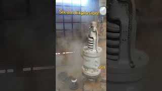 Steam Explosion from Testing large Safety relief Valve steam satisfying [upl. by Gris198]