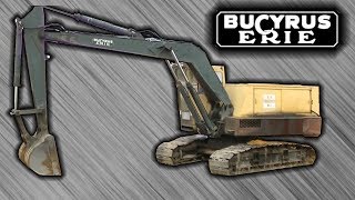 Bucyrus Erie 20H Excavator 471 Detroit Moving and Digging [upl. by Ecertal]