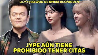 EMPLEADOS DE JYPE TIENEN PROHIBIDO IR A BARES DONDE LAS MESERAS SEAN MUJERES LILY Y HAEWON DE NMIXX [upl. by Thilde]