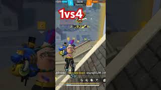 1 vS 4 °°FARHAN••free fire free fire facts garena free fire total gaming satvik like [upl. by Abott]