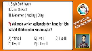 Atatürk İlkeleri ve İnkılapları amp İç Politika  Soru Çözümü KPSS AYT Tarih 2024 [upl. by Flannery]