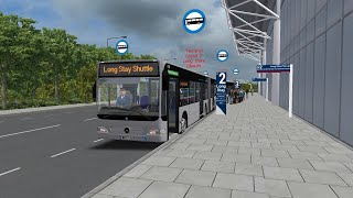 OMSI 2Linia Long Stay Shuttle do Long Stay Shuttle Mercedes Ciatro O530 Bristol Airport [upl. by Netsreik306]