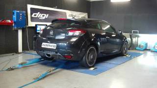 Reprogrammation Moteur megane 3 rs  307cv dyno Digiservices [upl. by Elleira]