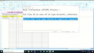 HTTUM Bulk Transaction Process Finacle 10 [upl. by Aihsenrad]