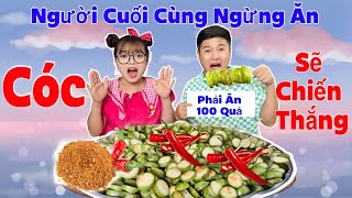 Thử Thách Người Cuối Cùng Ăn Cóc Dầm Muối Ớt Cay Sẽ Chiến Thắng  Hằng Nheo Official [upl. by Sofie594]