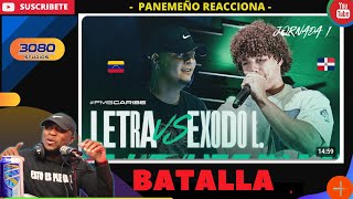 PANAMEÑO REACCIONA LETRA vs EXODO LIRICAL FMSCARIBE 2024 [upl. by Atinek]