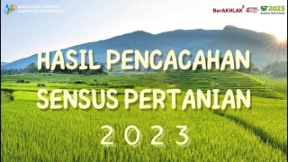 Hasil Pencacahan Lengkap Sensus Pertanian 2023  Tahap 1 Kabupaten Probolinggo [upl. by Bonaparte567]