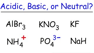 Acidic Basic and Neutral Salts  Ionic Compounds [upl. by Perron]