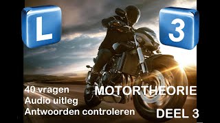 Rijbewijs A Motor Deel 3 40 vragen [upl. by Yeldua]