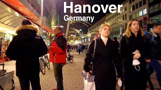 Night in Hanover Germany 🇩🇪  Hannover 4k [upl. by Calvina66]