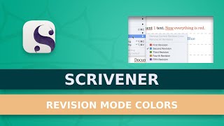 How To Use Revision colors In Scrivener [upl. by Yehs554]