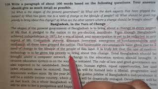 Bangladesh in the turn of change paragraph paragraph প্যারাগ্রাফ [upl. by Cyprio]