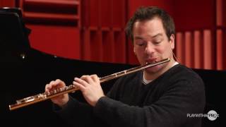 Daphnis et Chloe by Ravel online flute lesson with Emmanuel Pahud at wwwplaywithaprocom [upl. by Anilag]