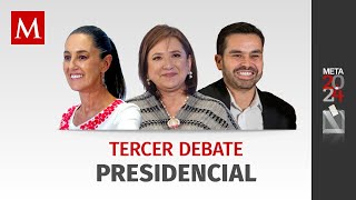 Tercer Debate Presidencial 2024 en México debatepresidencial2024 [upl. by Ardy]