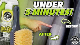 Clean Cloth and Fabric Car Seats In Less Than 5 Minutes  DIY Easy Detail [upl. by Primaveras]