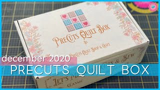 Quilt Subscription Box Opening the December 2020 Precuts Quilt Box Classic [upl. by Mourant]