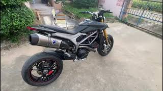 Ducati Hypermotard 821 Termignoni full system [upl. by Guimar]