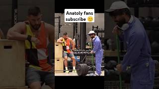 Anatoly prank 😈anatoly anatolygymprank gympranks syedarmwrestling powerlifting [upl. by Ocramed]