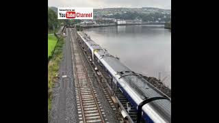 NI Translink train comin into Derry Station in Northern Ireland [upl. by Allene814]