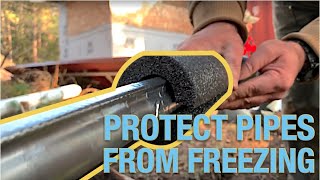 Protect Pipes From Freezing With Pipe Heating Cable amp Waterproof Insulation [upl. by Noguchi806]