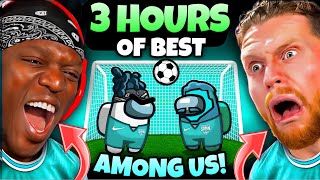 3 HOURS OF SIDEMEN AMONG US BEST VIDEOS [upl. by Cohleen576]