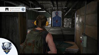 The Last Of Us 2  Sharpshooter Trophy Guide Hidden Trophy Win the marksmanship competition [upl. by Ahteres]