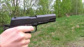 Cybergun Colt M1911 A1 blowback co2 shooting review [upl. by Kancler172]