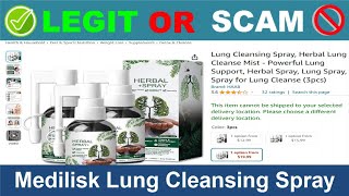 Medilisk Lung Cleansing Spray Reviews  Jun 2024 Beware of Scam Watch Now [upl. by Ennej]