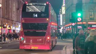 Here is the 94 bus in Piccadilly Circus Tuesday 22 October 2024 [upl. by Christiana316]