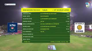 CSA T20 Challenge  DP World Lions vs WSB Western Province [upl. by Trebla]