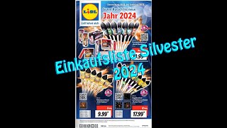 Einkaufsliste Feuerwerk 2024 [upl. by Dib]