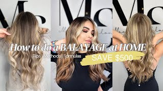 How do a BALAYAGE at HOME SAVE 500 [upl. by Uyr]