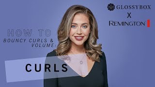 How To At Home Bouncy Curls  Remington Curl amp Straight Confidence  GLOSSYBOX UK [upl. by Yvonne773]