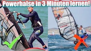 Windsurfen Lernen Powerhalse in 3 Minuten durchgleiten [upl. by Laumas]