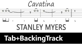 Stanley Myers  Cavatina  Guitar TabBackingTrack [upl. by Eyanaj]