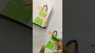 Aaj ki Raat 💃flipbook newsong shorts artistajit aajkiraat art drawing viralvideo [upl. by Gnouc]