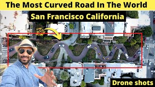 The Most Curved road in the world I Lombard st I San Fransisco I California I Indian Vlogger in USA [upl. by Pesvoh]