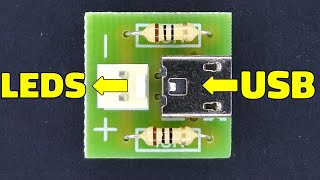 USB to LED string PCB prototype build [upl. by Reitrac]