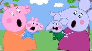 George Pig Vs Edmond Elephant  Peppa Pig Funny Animation [upl. by Kakalina]