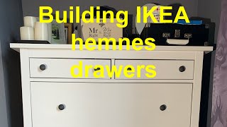 BUILDING THE IKEA HEMNES 6 DRAWERS a start to finish video on building the ikea hemnes drawers [upl. by Evelinn]