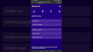 TRT Çocuk yayın akışında 23 Ekimin yayın akışı açılmıyor 24 25 Ekimin ise gözükmüyor Hata [upl. by Cariotta]