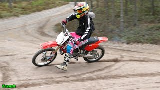 Honda CR85 Sweet Sounds in the Woods [upl. by Anertal306]