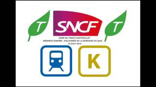 Transilien ligne K  Annonce sonore à la gare de Thieux Nantouillet [upl. by Arytal]