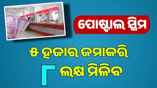 Post Office New Scheme 2024  Postal Recurring Deposit Scheme Benefits in Odia [upl. by Annoled]