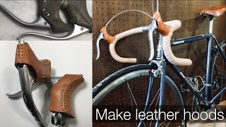 Brake lever restoration and make leather hoods DIACOMPE [upl. by Milburt]