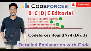 Codeforces Round 974 Div 3  B  C  D  E  Editorials  Detailed Explanation with Code [upl. by Girish339]