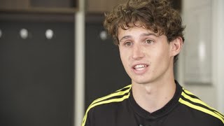 FIRST INTERVIEW  Brenden Aaronson to join Leeds United  “It’s an amazing feeling” [upl. by Anahsek696]