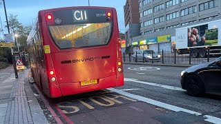 Fast driverC11 to Archway From Cricklewood station to Finchley road college crescent DE1148 LK10BZR [upl. by Dalia]