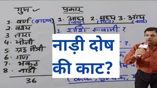 कब नाड़ी दोष नहीं लगता नाड़ी दोष का प्रभाव nadi dosha remedies nadi astrology type pf nadi dosh [upl. by Matthia3]